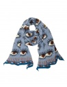 Kapital sciarpa azzurra con occhi stampati K2410XM535 LIGHTBLUE prezzo
