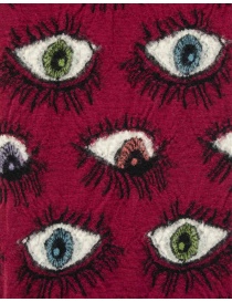Kapital sciarpa con occhi stampati rossa bordeaux prezzo