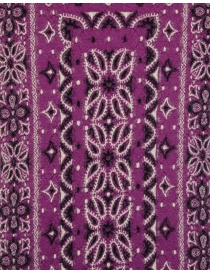 Kapital long cyclamen-colored geometric print scarf