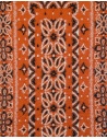 Kapital sciarpa lunga in lana arancio a stampa geometricashop online sciarpe