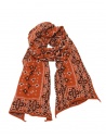 Kapital sciarpa lunga in lana arancio a stampa geometrica EK-987XMA ORANGE prezzo