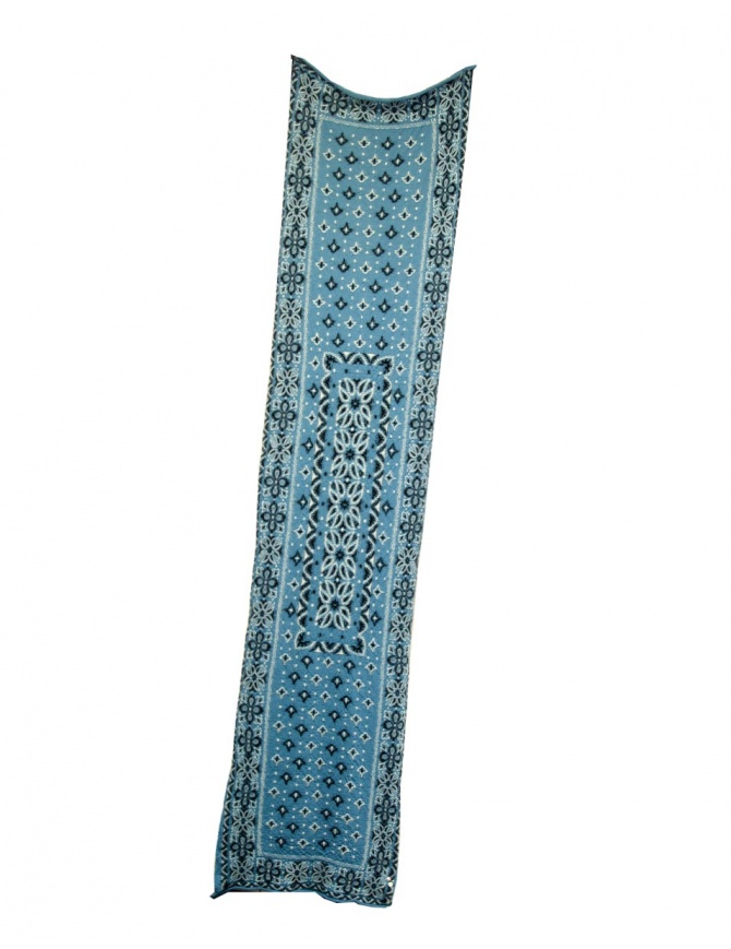 Kapital sciarpa lunga in lana celeste con stampa geometrica EK-987XMA TURQUOISE Kapital sciarpa lunga in lana celeste con stampa geometrica EK-987XMA TURQUOISE sciarpe online shopping