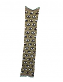 Kapital sciarpa khaki con occhi stampati online