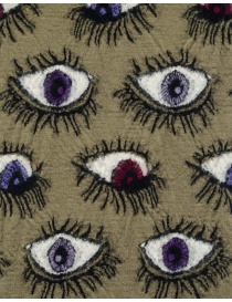 Kapital printed eyes khaki scarf price