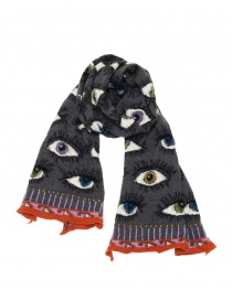 Kapital printed eyes grey scarf online