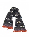 Kapital sciarpa grigia con occhi stampati acquista online K2410XM536 CHARCOAL