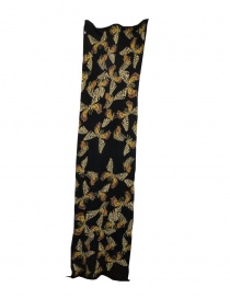 Kapital scarf-stole oversized black with butterflies online