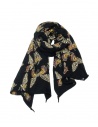 Kapital scarf-stole oversized black with butterflies EK-481XMA BLACK price