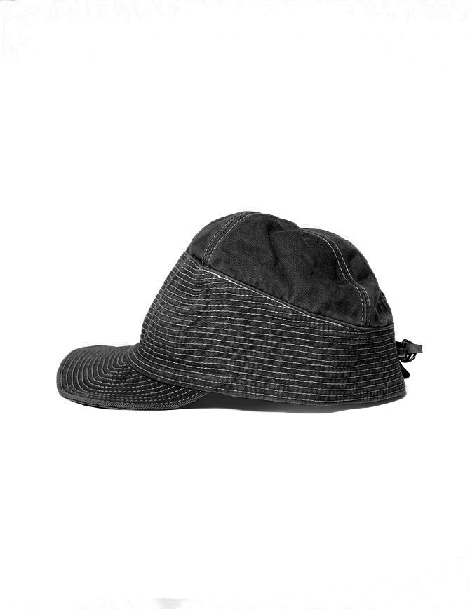 Kapital black cotton cap EK-1664XH BLACK Kapital black cotton cap EK-1664XH BLACK hats and caps online shopping