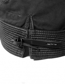 Kapital black cotton cap