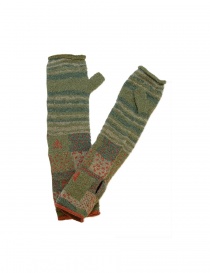 Kapital long green fingerless gloves