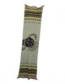 Kapital green scarf with Coptic skull EK-1654XM GREEN order online