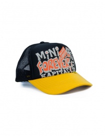 Kapital black and yellow Mini Skirts Forever cap EK-1596XH BLKxGold order online