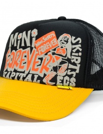 Kapital cappellino Mini Skirts Forever nero e giallo