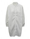 Kapital camicia lunga bianca colletto tondo acquista online EK-1294LS WHITE
