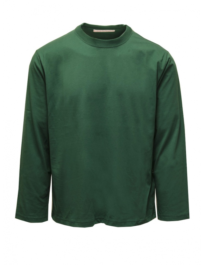 Stockholm Surfboard Club T-shirt a manica lunga verde con logo sul retro U1000041 AV.GREEN t shirt uomo online shopping