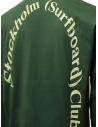 Stockholm Surfboard Club T-shirt a manica lunga verde con logo sul retro U1000041 AV.GREEN prezzo
