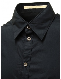 Carol Christian Poel camicia nera con bottoni asimmetrici camicie uomo acquista online