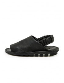 Trippen Nudge flat leather sandal with elasticated ankle band