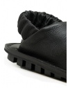 Trippen Nudge flat leather sandal with elasticated ankle band NUDGE BLK buy online