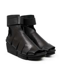 Trippen Interface sandalo alto con zeppa in pelle nera online