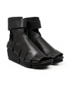 Trippen Interface sandalo alto con zeppa in pelle nera acquista online INTERFACE F WAW BLK-WAW ST BLK