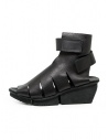 Trippen Interface sandalo alto con zeppa in pelle nerashop online calzature donna