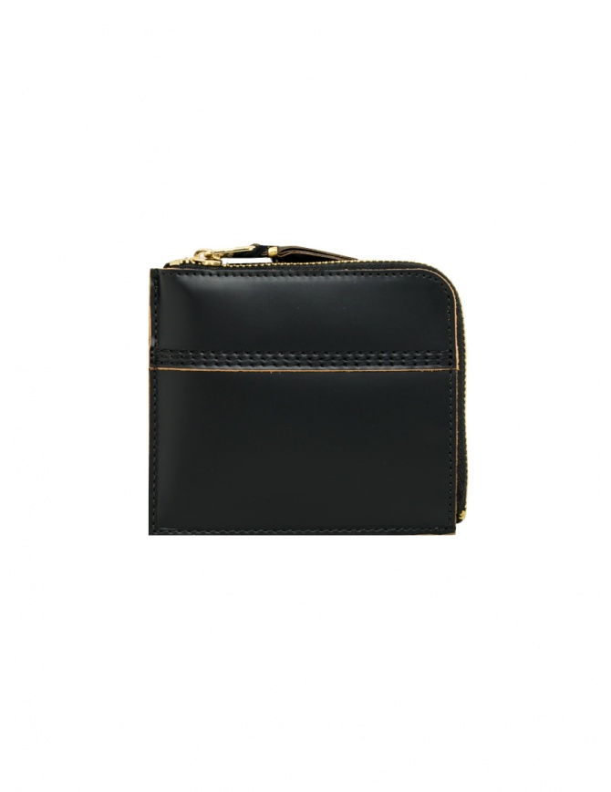 Comme des Garçons portamonete triple stitch in cuoio nero SA3100TS BLACK portafogli online shopping