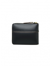 Comme des Garçons piccolo portafoglio Triple Stitch in cuoio nero prezzo