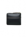 Comme des Garçons piccolo portafoglio Triple Stitch in cuoio nero SA7100TS BLACK prezzo