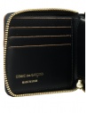 Comme des Garçons piccolo portafoglio Triple Stitch in cuoio nero SA7100TS BLACK acquista online