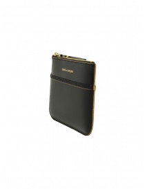 Comme des Garçons Triple Stitch black leather coin purse
