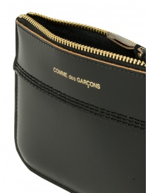 Comme des Garçons busta portamonete Triple Stitich in pelle nera portafogli acquista online