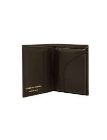Comme des Garçons mini wallet in brown leather buy online