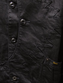 Kapital giacca in denim nero Thunderbird giubbini uomo Kapital giacca in denim nero Thunderbird giubbini uomo acquista online