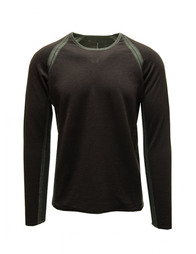 Label Under Construction pullover doppio strato nero e grigio 46YSW303 CAW1-DR/BK Label Under Construction pullover doppio strato nero e grigio 46YSW303 CAW1-DR/BK maglieria uomo online shopping