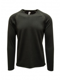 Label Under Construction pullover doppio strato nero e grigio shopping Label Under Construction pullover doppio strato nero e grigio maglieria uomo prezzo