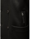 D-VEC caban nero in lana idrorepellente VF-2CT00159 BLACK 90 acquista online