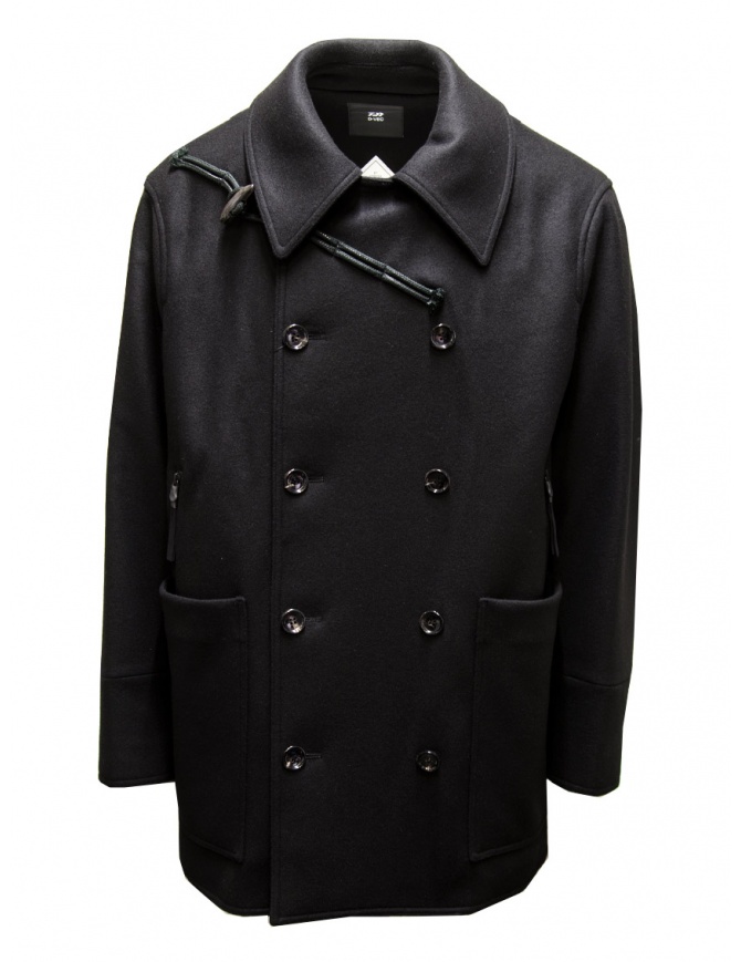 D-VEC caban nero in lana idrorepellente VF-2CT00159 BLACK 90 D-VEC caban nero in lana idrorepellente VF-2CT00159 BLACK 90 cappotti uomo online shopping
