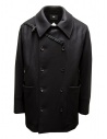 D-VEC caban nero in lana idrorepellente acquista online VF-2CT00159 BLACK 90