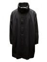 D-VEC cappotto nero in lana Melton idrorepellente acquista online VF-2CT00559 BLACK 90
