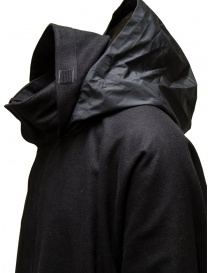 D-VEC cappotto nero in lana Melton idrorepellente prezzo