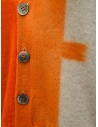 Suzusan cardigan corto in cashmere arancio e beige 2611-3085K-545-4403ORANGE/SAND prezzo