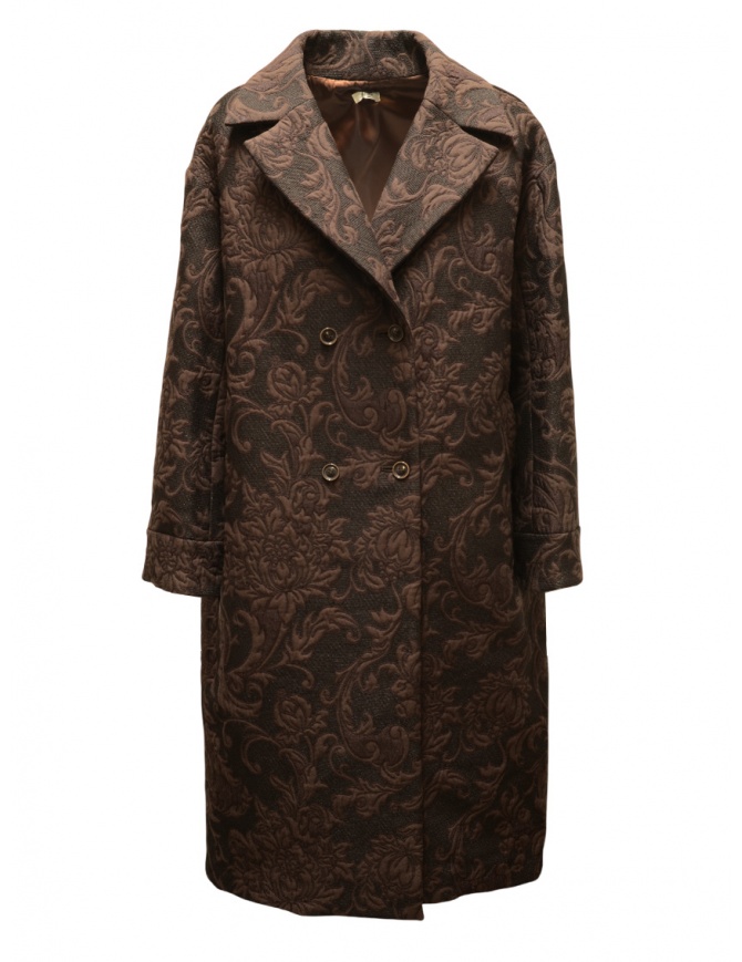 Manipuri cappotto jacquard marrone 0153413003 BROWN 20 Manipuri cappotto jacquard marrone 0153413003 BROWN 20 cappotti donna online shopping