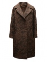 Manipuri cappotto jacquard marrone acquista online 0153413003 BROWN 20