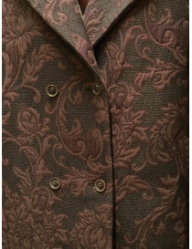 Manipuri cappotto jacquard marrone Manipuri cappotto jacquard marrone prezzo
