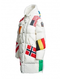 Parajumpers Winter Union Parka bianco con bandiere prezzo