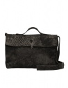 Tagliovivo Doctor Handbag borsa in pelle scamosciata nera acquista online DOCTOR HANDBAG BLACK REV.CUL.