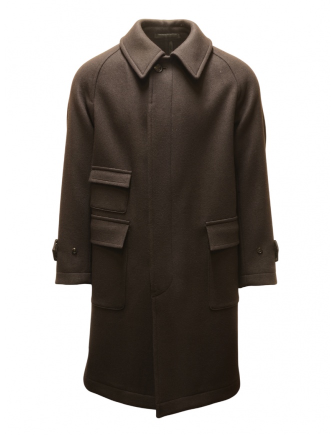 Kaptain Sunshine Men's Dark Brown Traveller Coat