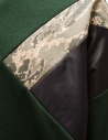 Qbism felpa verde con dettagli in spugnashop online maglieria uomo
